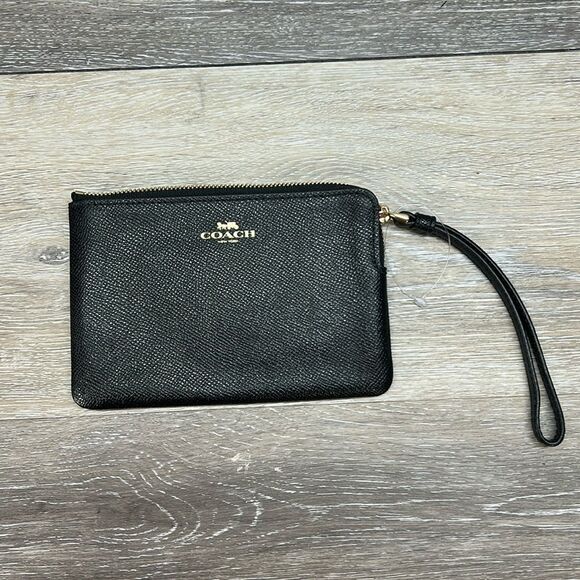 NWOT coach black wristlet - Picture 1 of 5
